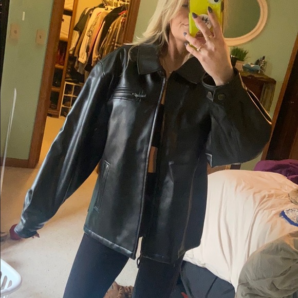 weatherproof leather jacket